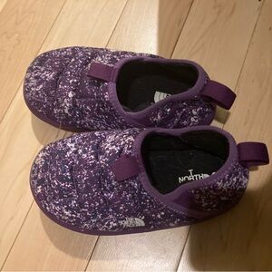 The North Face Kids Speckled Purple Slippers size 1